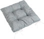 Chair Cushion BELLATEX Seat LADA 41/041 quilted 40 × 40 cm light grey Uni - Podsedák na židli