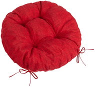 BELLATEX Seat LADA 62/014 round quilted d.40 cm red uni - Chair Cushion