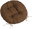 62/018 round quilted d.40 cm brown uni