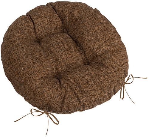 BELLATEX Seat LADA 62/018 round quilted d.40 cm brown uni - Chair Cushion - Main image