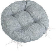 BELLATEX Seat LADA 62/041 round quilted d.40 cm light grey uni - Chair Cushion