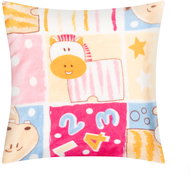 BELLATEX Ellik cushion 35 × 40 7023/119, pink patchwork - Pillow