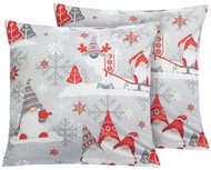BELLATEX Povlak na polštář 4h set 2 ks Povláček Vánoce 40 × 40 cm 55/CH07 skřítci - Pillowcase