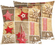 BELLATEX Povlak na polštář 4h set 2 ks Povláček Vánoce 40 × 40 cm 55/CH12 vánoční patchwork - Pillowcase