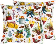 BELLATEX Povlak na polštář 4h set 2 ks Povláček Vánoce 40 × 40 cm 55/CH26 Vánoce - Pillowcase