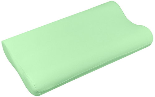 BELLATEX Pillowcase for Lux Elastan Anatomical Pillow, 60 × 33 cm, 352, green - Pillowcase - Main image