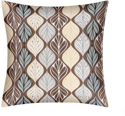 BELLATEX Pillowcase ‘Povláček’ 90/351 40 × 40 cm brown waves - Pillowcase - Main image