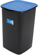 Belli E Forti RECYCLING sorted waste bin, black, plastic, blue lid, 50 l - Rubbish Bin