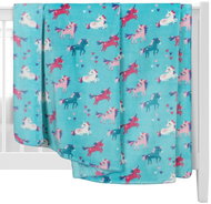 BELLATEX Ella 2513/179 100 × 150 cm, unicorn turquoise - Blanket