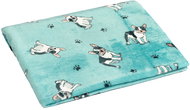 Bellatex Ella 1005/197 75 × 100 cm bulldog on blue - Blanket
