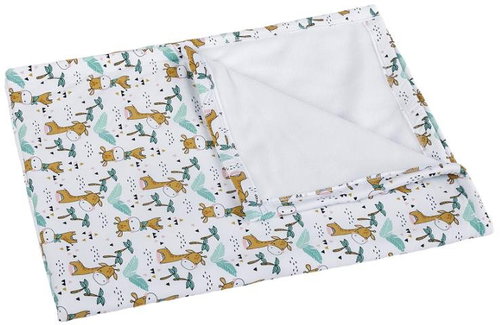 Bellatex Bára baby blanket 528/421, white, giraffe motif - Blanket - Main image