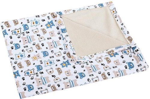 Bellatex Bára baby blanket 528/426, beige, teddy bears - Blanket - Main image