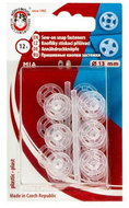 BELLATEX Buttons press studs diameter 13 mm 12 pcs - Button