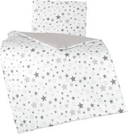 BELLATEX Agatha SET comforter + pillow 166/902 stars grey and white - Bedding Set