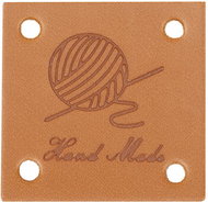 BELLATEX G - Hand Made leather patch 25 × 25 mm with club - set of 4 - Patch