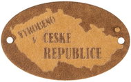 BELLATEX Nášivka "vyrobeno v ČESKÉ REPUBLICE" papírová 40 × 25 mm 400984 - sada 6 ks - Nášivka