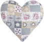 BELLATEX Heart Dita 3223/408 approx. 42 × 40 cm heart patchwork - Párna