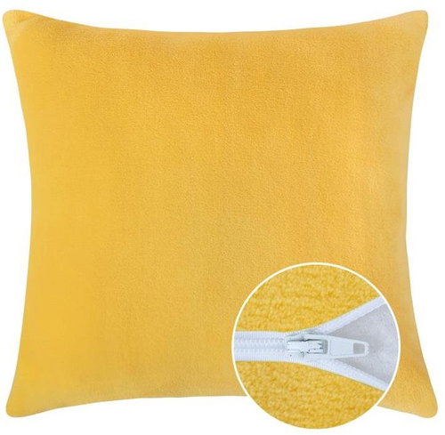 Bellatex Micro cushion 75/005, uni yellow - Pillow - Main image