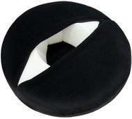 BELLATEX Anatomical seat cover round d.40 cm height 10 cm - black - Chair Cushion