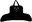 2835/995 approx. 100 × 50 cm, black with embroidery