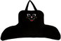 Pillow BELLATEX Cushion backrest 2835/995 approx. 100 × 50 cm, black with embroidery - Polštář