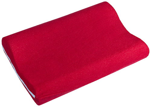 BELLATEX Anatomical terry polo 2002/014 45 × 30 cm, red - Anatomical Pillow - Main image