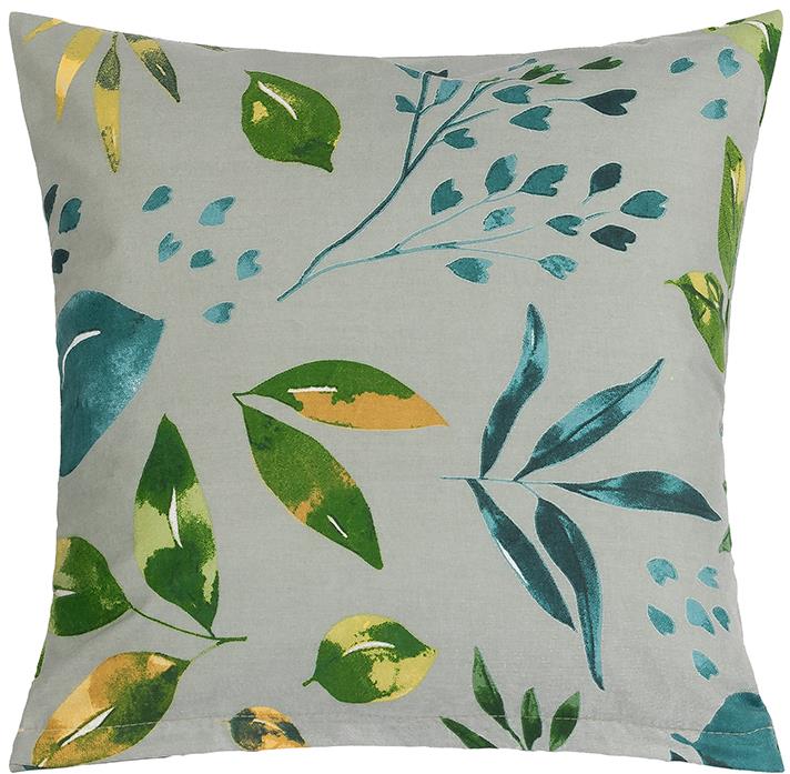Bellatex 90/644 párnahuzat, 40×40 cm, zöld levelek