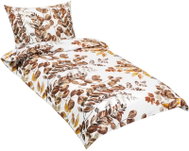BELLATEX Linen cotton 90/312 brown peeling 140 × 200, 70 × 90 cm - Bed Linen