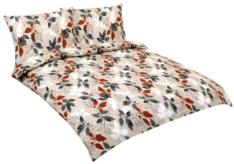 BELLATEX krepp F 80/807 őszi levelek 1 darab 180 × 200, 2 darab 70 × 90