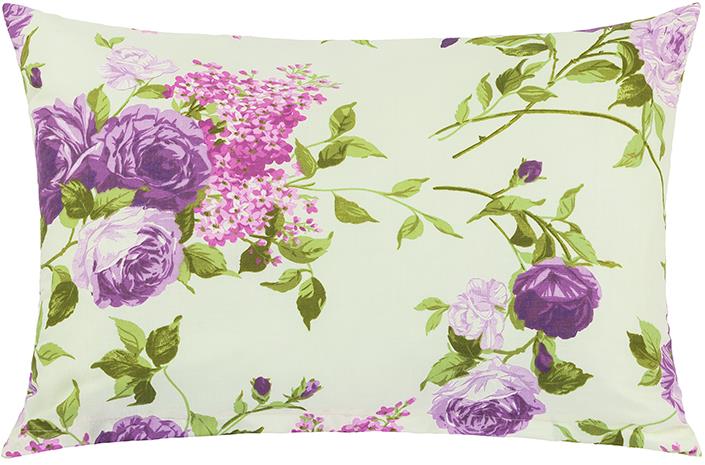 Bellatex 90/704 pamut párnahuzat, 60×40 cm, lila rózsás