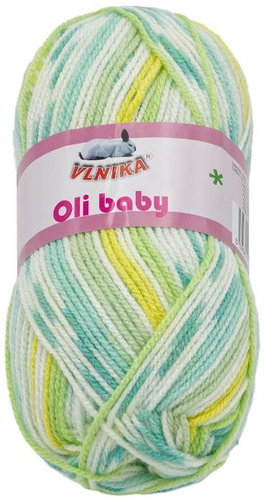 Bellatex Yarn Oli Baby 100g - 21 yellow, green, turquoise - Yarn - Main image