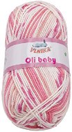 Bellatex Yarn Oli Baby 100g - 26 white, pink - Yarn