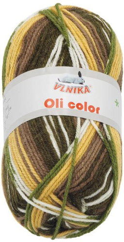 Bellatex Yarn Oli Color 100g - 311 yellow, brown, green - Yarn - Main image