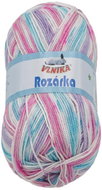 Bellatex Yarn Rozarka 100g - 40 white, blue, pink - Yarn