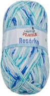 Bellatex Yarn Rozarka 100g - 41 white, blue, turquoise - Yarn