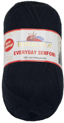 BELLATEX s.r.o. Příze Everyday Senfoni 100 g - 71028-48 černá - Yarn - Main image