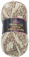 Bellatex Příze Dolphin animal color 100 g - 83101 bílá, hnědá - Yarn