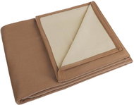 BELLATEX Sheet blanket 5015/033 135 × 200 light/dark brown - Duvet 