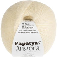 BELLATEX Yarn Angora Merino Papatya 100 g - 1930 cream - Yarn