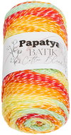 BELLATEX Papatya Cotton Blend batik 100 g, 1004 white, yellow, green - Yarn