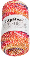 BELLATEX Papatya Cotton Blend batik 100 g, 1009 white, orange, red - Yarn
