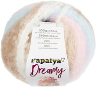 BELLATEX Yarn Papatya Dreamy 100 g, 01 white, pink, blue, brown - Yarn