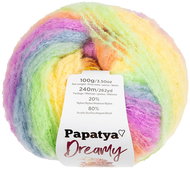 BELLATEX Yarn Papatya Dreamy 100 g, 05 yellow, orange, purple, blue - Yarn