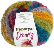 BELLATEX Yarn Papatya Dreamy 100 g, 06 blue, mustard, green, burgundy, grey - Yarn
