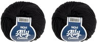 BELLATEX Ally cotton 50 g set of 2 pcs - 999 black - Yarn