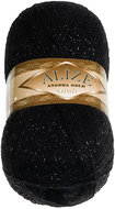 BELLATEX Yarn Angora Gold Simli 100 g - 60 black - Yarn
