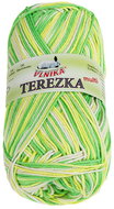 BELLATEX Yarn Terezka multi 50 g - 257 white, yellow, green - Yarn