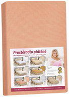 BELLATEX Plátěné prostěradlo s gumou, 172/207 meruňkové - Bedsheet