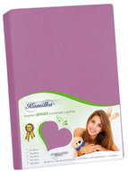 BELLATEX J5 JERSEY prostěradlo 140 × 200 022 tm. Fialové - Bedsheet