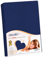 BELLATEX Terry sheet 90 × 200, navy blue - Bedsheet